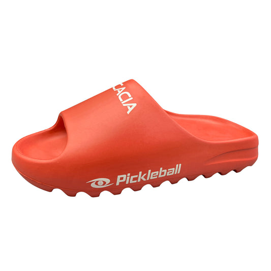 Acacia Apres Fire Unisex Pickleball Slides with MoonSoft Foam – front view