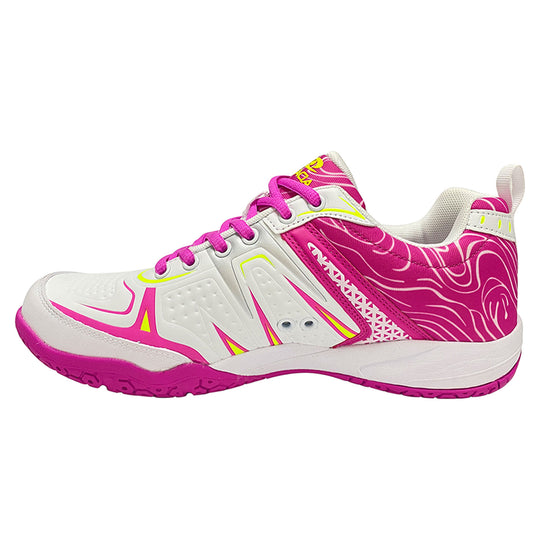 Acacia DinkShot II Pink Unisex Pickleball Shoe with Kevlar guards – front view